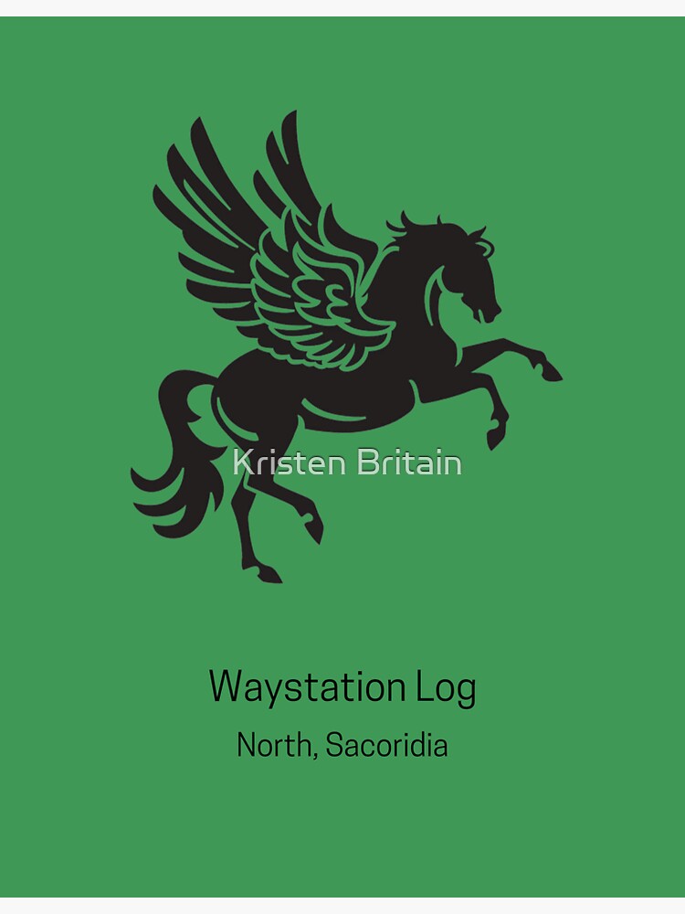 Thumbnail 3 of 3, Sticker, Waystation Log designed and sold by kcbritain.