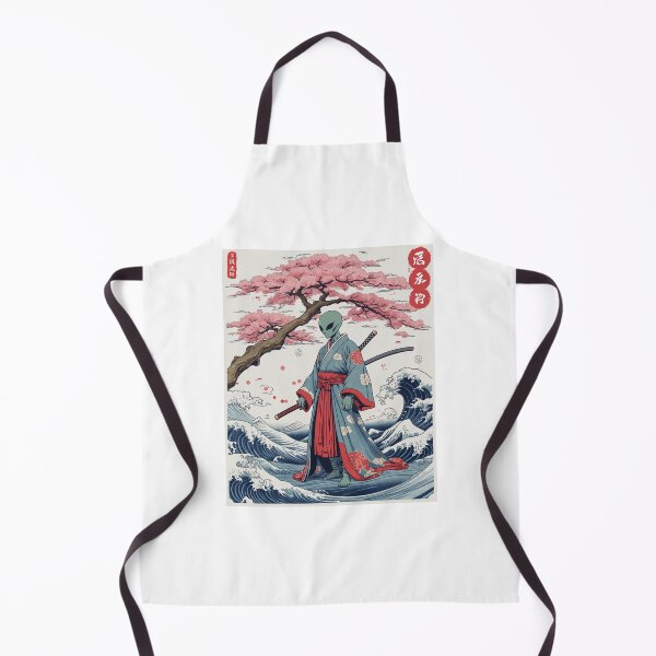 Item preview, Japanese Alien Samurai Design, Unique Alien Graphic, Sci Fi Art designed and sold by fenrirwulf68.