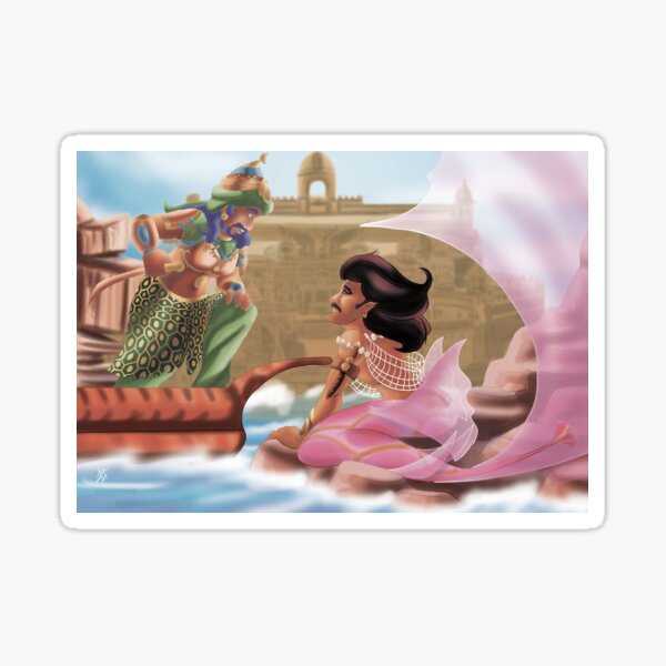 Earth and Sea meet Sticker
