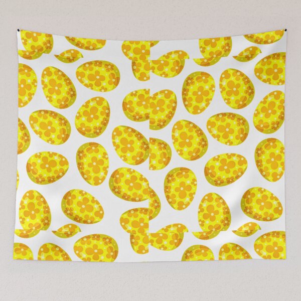 Item preview, King's Easter Hunt | Easter Hunt | Easter Eggs | Easter Design | Eggs | Yellow | Flowers | White  designed and sold by Kingcls.