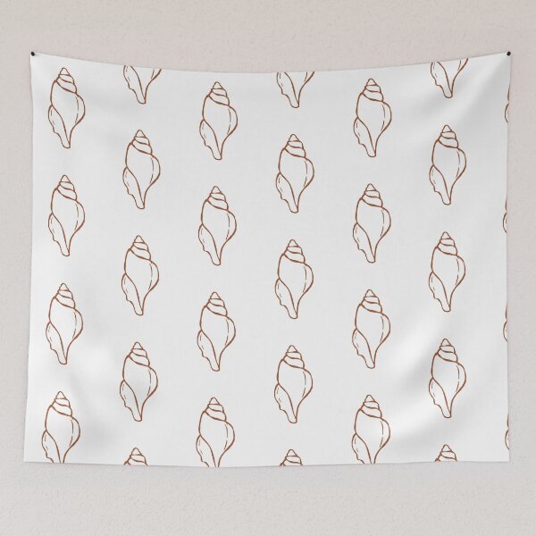 Item preview, Brown Minimal Seashell Line Art – Boho Aesthetic designed and sold by Bella-Bear.