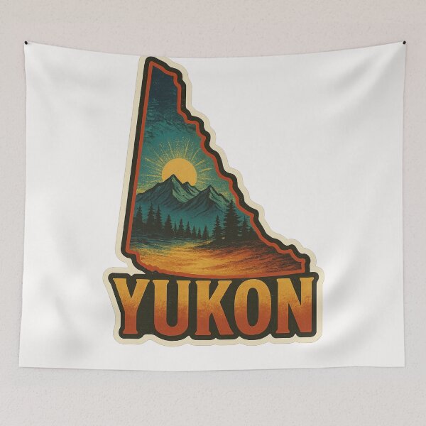 Item preview, Yukon Territory Mountain Sunset Silhouette Canada designed and sold by Places On Earth.