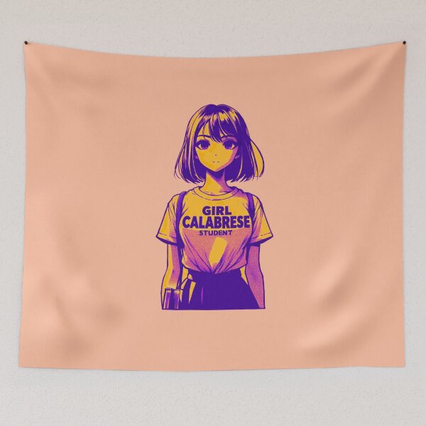 Item preview, Girl Calabrese Manga – Student | Moda e Accessori ragazza di anime art anime girlies designed and sold by Design by Anthony .