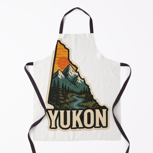 Item preview, Yukon Territory River and Snowy Peaks Emblem Canada designed and sold by Places On Earth.