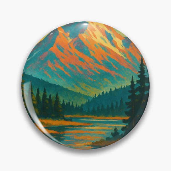 Item preview, Yukon River Golden Peaks and Evergreen Forest Canada designed and sold by Places On Earth.