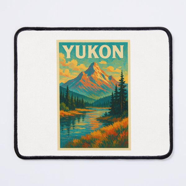 Item preview, Yukon River Golden Peaks and Evergreen Forest Canada designed and sold by Places On Earth.