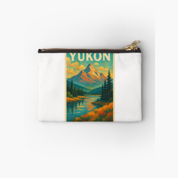Item preview, Yukon River Golden Peaks and Evergreen Forest Canada designed and sold by Places On Earth.