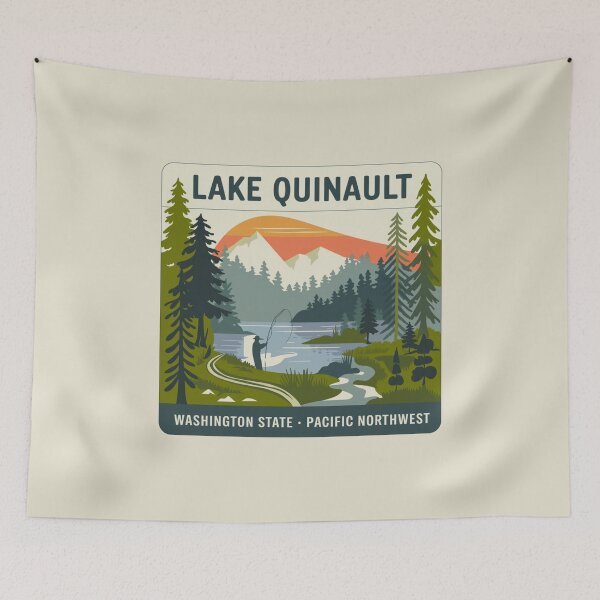 Item preview, Lake Quinault Washington State  Pacific Northwest  designed and sold by ketkacreations.