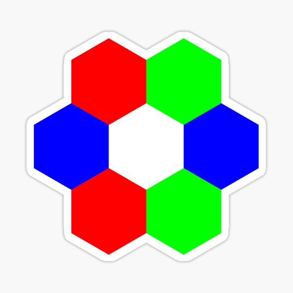 Item preview, RGB Hexagons designed and sold by Kiko 7.