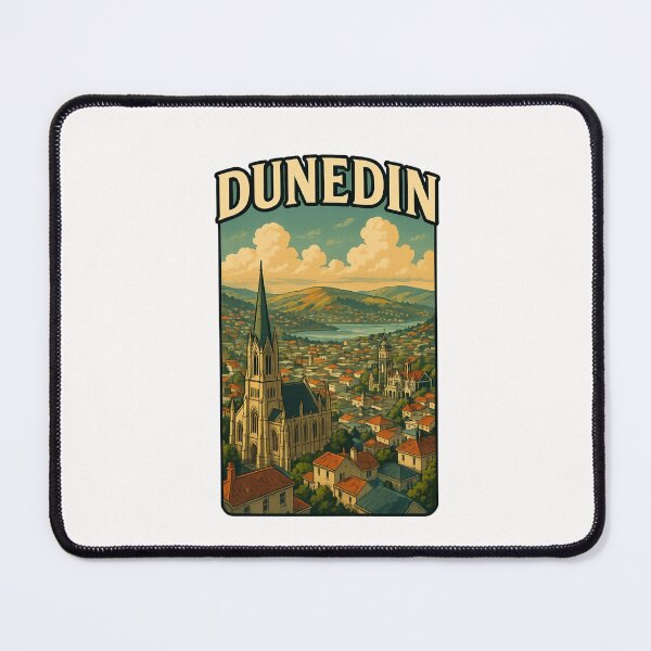 Item preview, Dunedin New Zealand Cathedral and Harbor Hills designed and sold by Places On Earth.