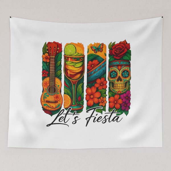 Item preview, Let's Fiesta Cinco de Mayo Mexico Tequila Party designed and sold by ivotee.