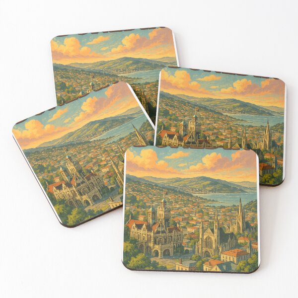Item preview, Dunedin Skyline and Otago Peninsula from Above designed and sold by Places On Earth.