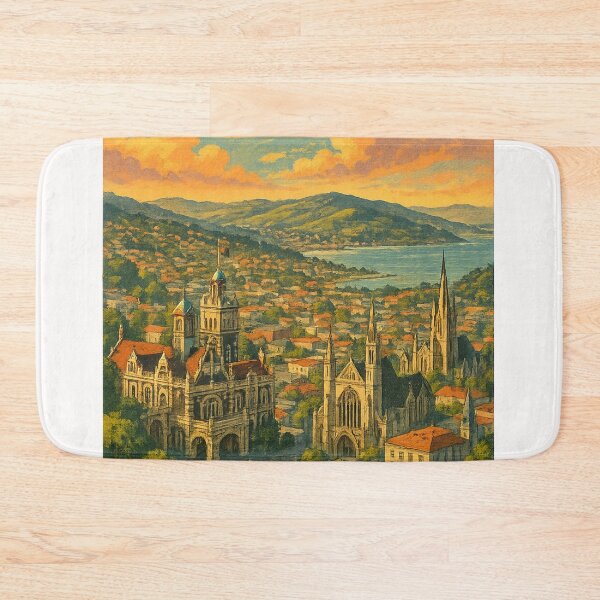 Item preview, Dunedin Skyline and Otago Peninsula from Above designed and sold by Places On Earth.
