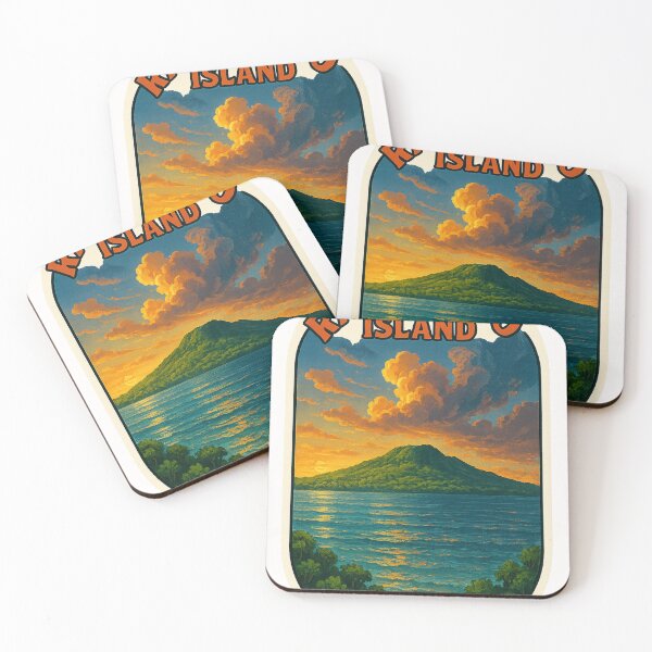 Item preview, Rangitoto Island Sunset and Hauraki Gulf New Zealand designed and sold by Places On Earth.
