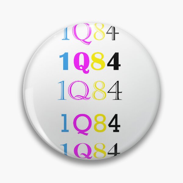Item preview, 1Q84 Multicolored title text simple fonts designed and sold by House of Leaves & others.
