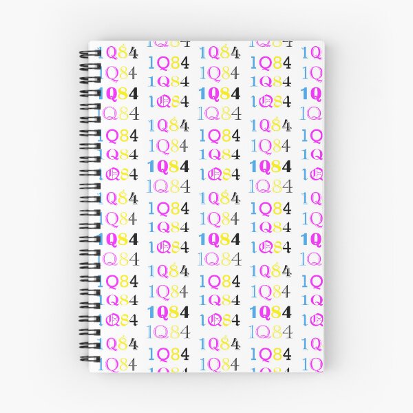 Item preview, 1Q84 Multicolored title text simple fonts designed and sold by House of Leaves & others.