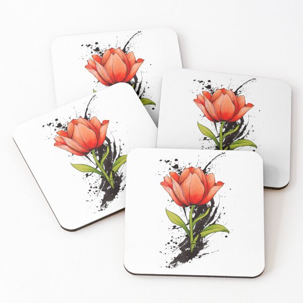 Item preview, Red Tulip - Ink designed and sold by gracefullizard.