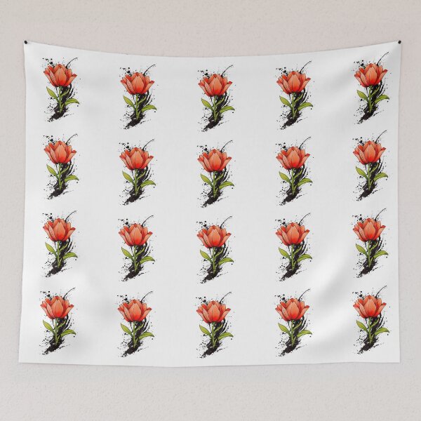 Item preview, Red Tulip - Ink designed and sold by gracefullizard.