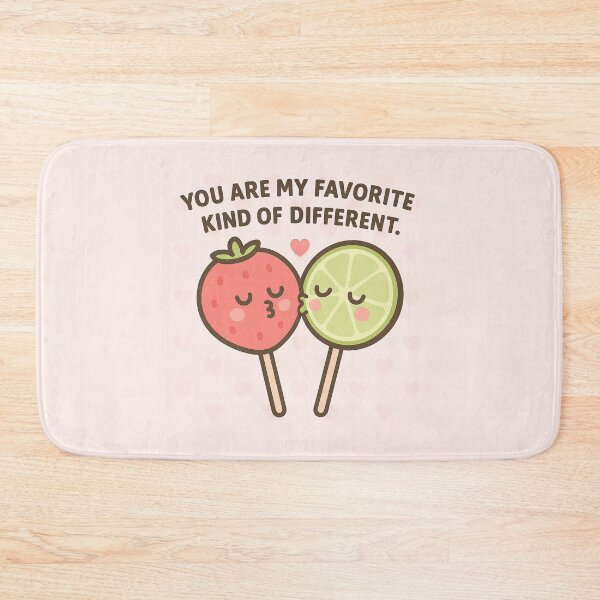 Item preview, Kawaii Cute strawberry and lime lollypops in love designed and sold by Like a Kid Designs.