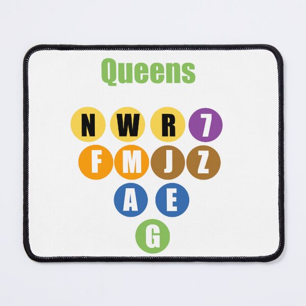 Item preview, Queens NY train lines green designed and sold by Mozart3.