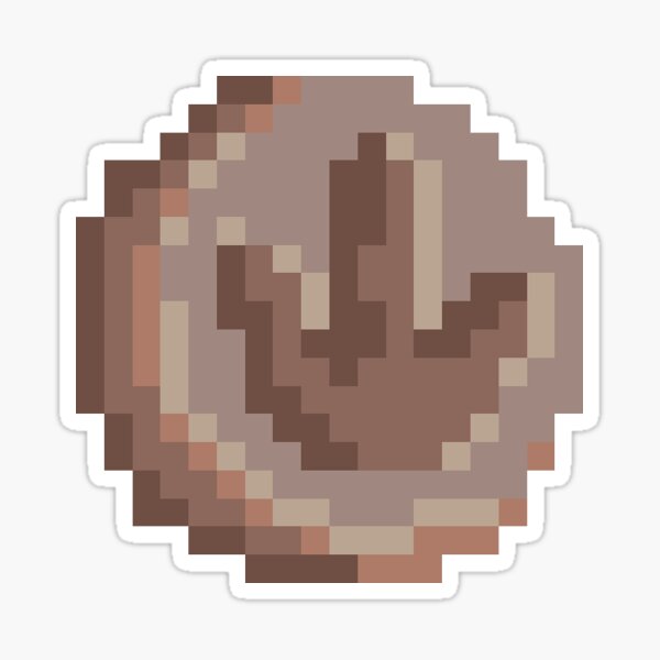 Artikel-Vorschau von Pixel Dinosaurier Fossil Fußabdruck, designt und verkauft von MollymawkWoods.