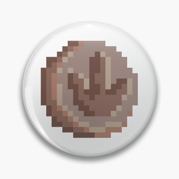 Item preview, Pixel Dinosaur Fossil Footprint designed and sold by MollymawkWoods.
