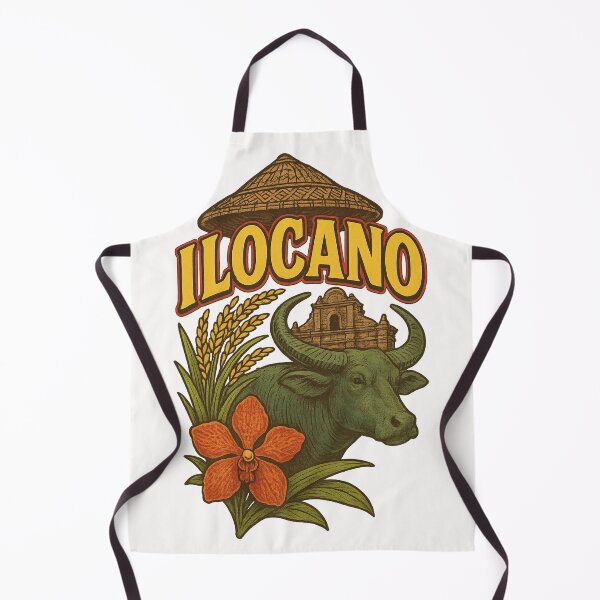 Item preview, Ilocano Carabao and Colonial Church Cultural Illustration designed and sold by Places On Earth.