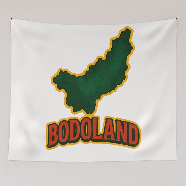 Item preview, Bodoland Territorial Map Design Northeast India designed and sold by Places On Earth.