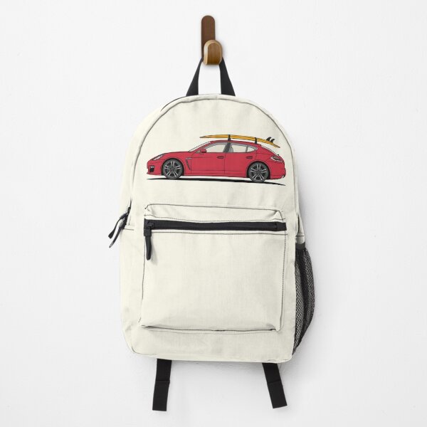 Item preview, Red Porsche 970 Panamera summer surfs up illustration designed and sold by blackdogshop.