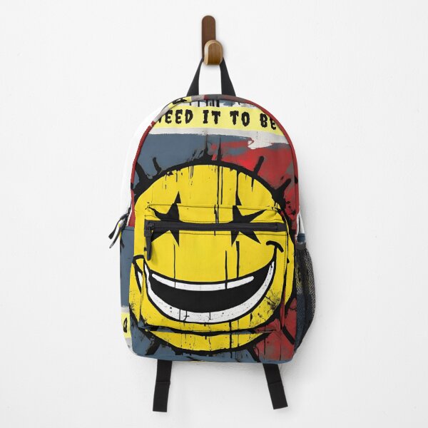 Item preview, Twisted Smile – Graffiti Pop-Art Face with Star Eyes and "I Don’t Need It to Be Moral" Statement designed and sold by THKR-Co.