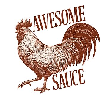 Aperçu de l'œuvre T-shirt Awesome Sauce Rooster – Humour tactique pour le comptable moderne de damiang