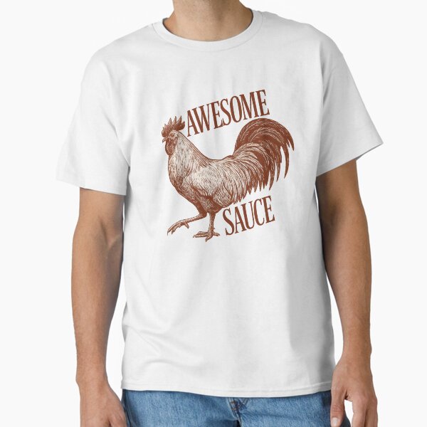 Item preview, Awesome Sauce Rooster T-Shirt – Tactical Humor for the Modern Accountant designed and sold by damiang.