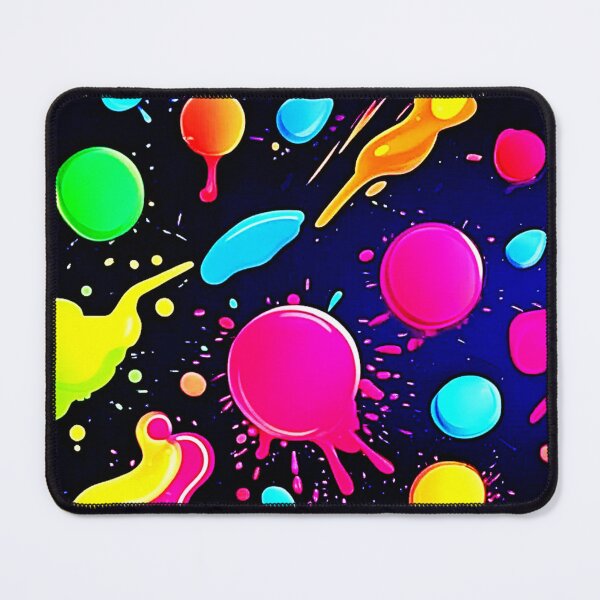 Item preview, Neon Paint Splatter Design designed and sold by Health And Fitness Posts e-Store.