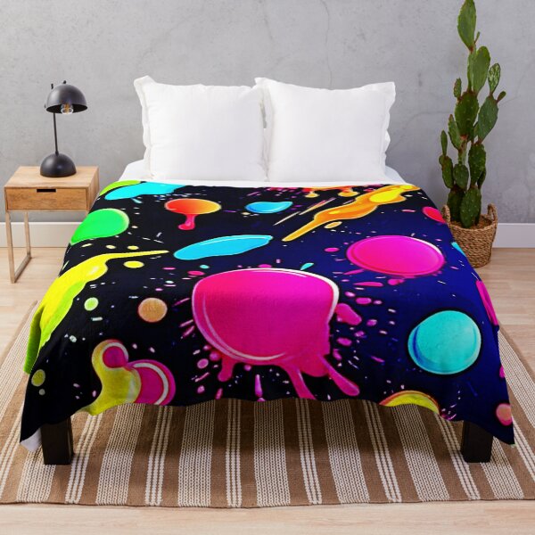 Item preview, Neon Paint Splatter Design designed and sold by Health And Fitness Posts e-Store.