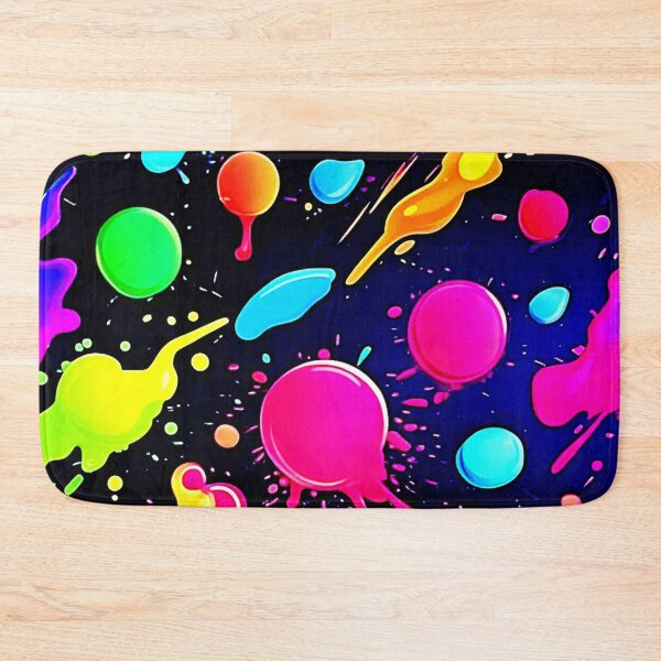 Item preview, Neon Paint Splatter Design designed and sold by Health And Fitness Posts e-Store.