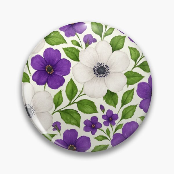 Item preview, Suffragette Colours Floral designed and sold by Tau Tia L Douglass.