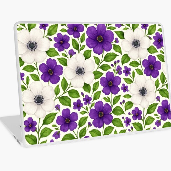 Suffragette Colours Floral Laptop Skin