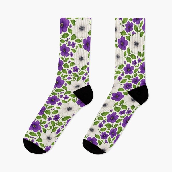 Item preview, Suffragette Colours Floral designed and sold by Tau Tia L Douglass.