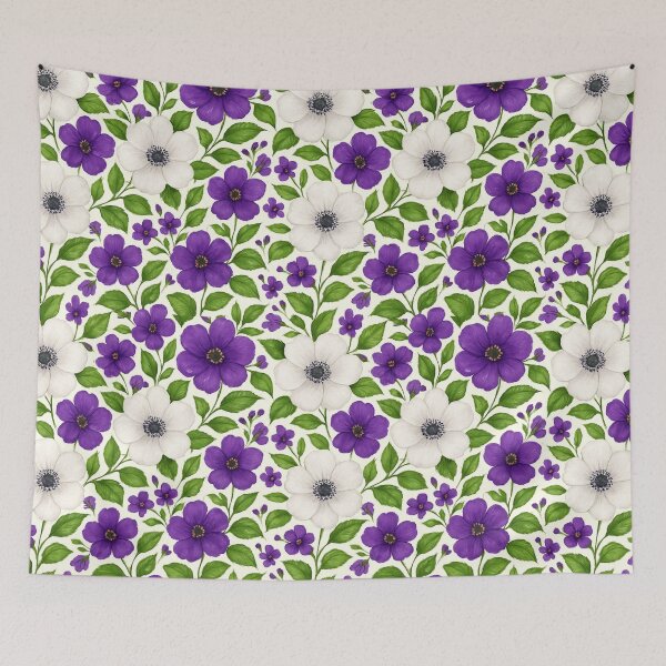 Item preview, Suffragette Colours Floral designed and sold by Tau Tia L Douglass.
