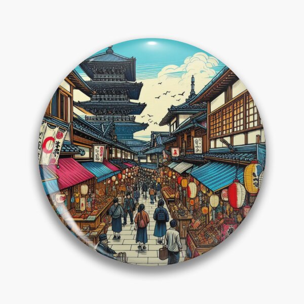 Item preview, Osaka City Market Comic Design – Vibrant AI Artwork for Clothing, Accessories & Urban Travel-Inspired Fashion designed and sold by knalpot-design.