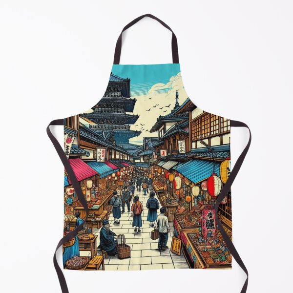 Item preview, Osaka City Market Comic Design – Vibrant AI Artwork for Clothing, Accessories & Urban Travel-Inspired Fashion designed and sold by knalpot-design.