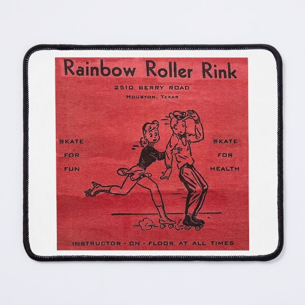 Item preview, Rainbow Roller Rink Houston Texas Roller Skating Rink Sticker Decal Label Design 2 designed and sold by tislord.