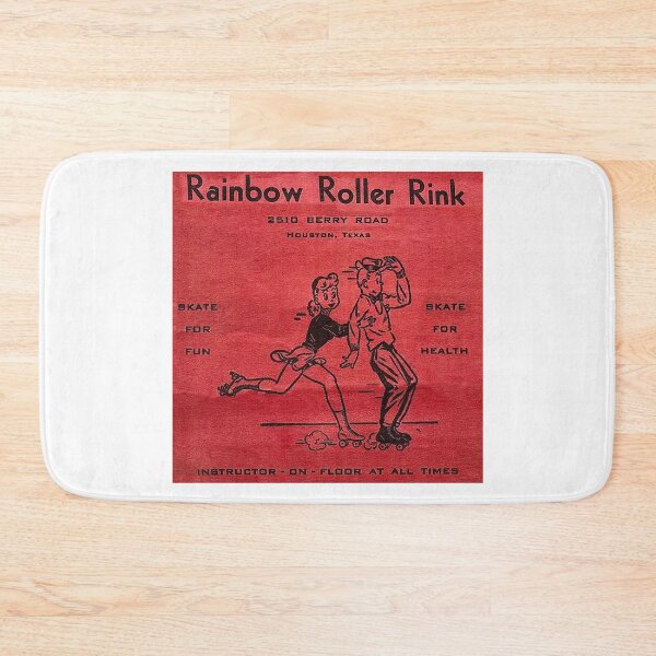 Item preview, Rainbow Roller Rink Houston Texas Roller Skating Rink Sticker Decal Label Design 2 designed and sold by tislord.