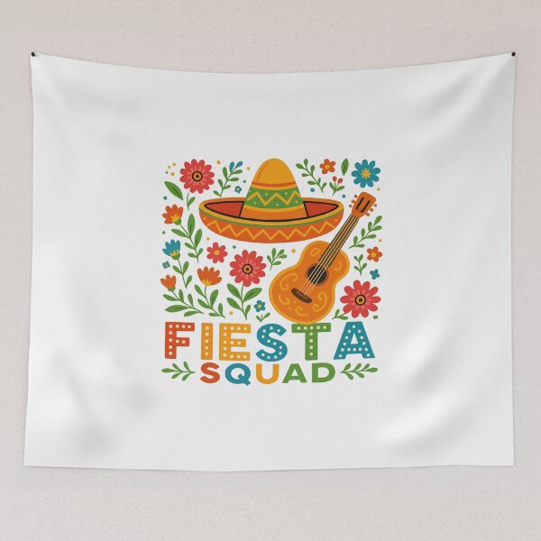 Item preview, Fiesta Squad – Colorful Party Vibes designed and sold by HandicraftArt.
