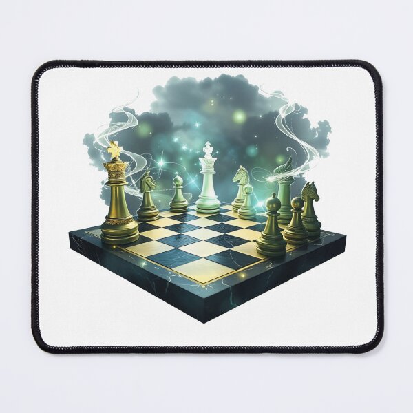 Item preview, Enchanted Golden and Silver Chess Match Design designed and sold by latelierdechris.