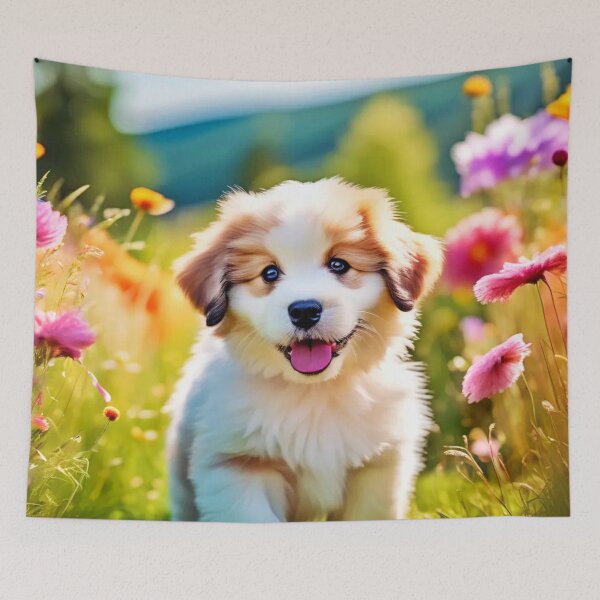 Item preview, Cute Fluffy Puppy designed and sold by Health And Fitness Posts e-Store.