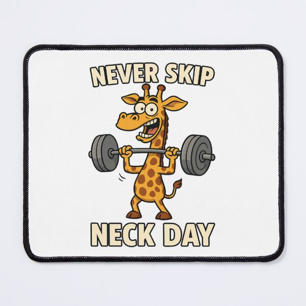 Item preview, Funny Giraffe Gym Shirt – Cartoon Animal Fitness Design designed and sold by B-M-Store.