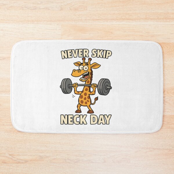Item preview, Funny Giraffe Gym Shirt – Cartoon Animal Fitness Design designed and sold by B-M-Store.