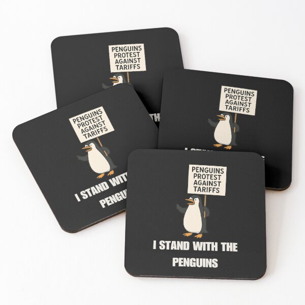 Item preview, I Stand With The Penguins Who Protest Against Tarrifs designed and sold by Watercolored-Me.