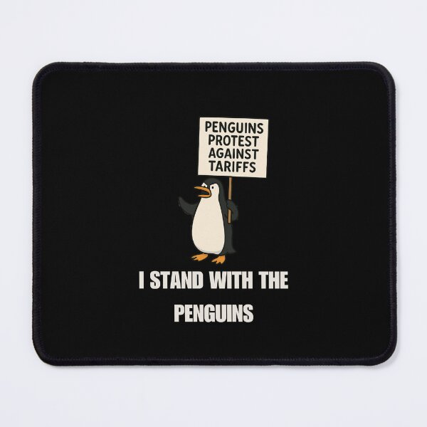 Item preview, I Stand With The Penguins Who Protest Against Tarrifs designed and sold by Watercolored-Me.